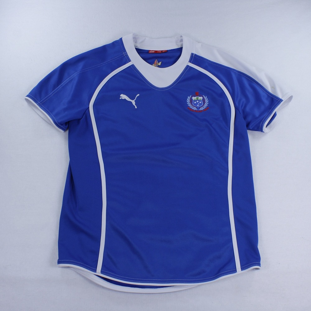 Puma Manu Samoa Rugby Jersey Blue White Size L Made In Australia VTG